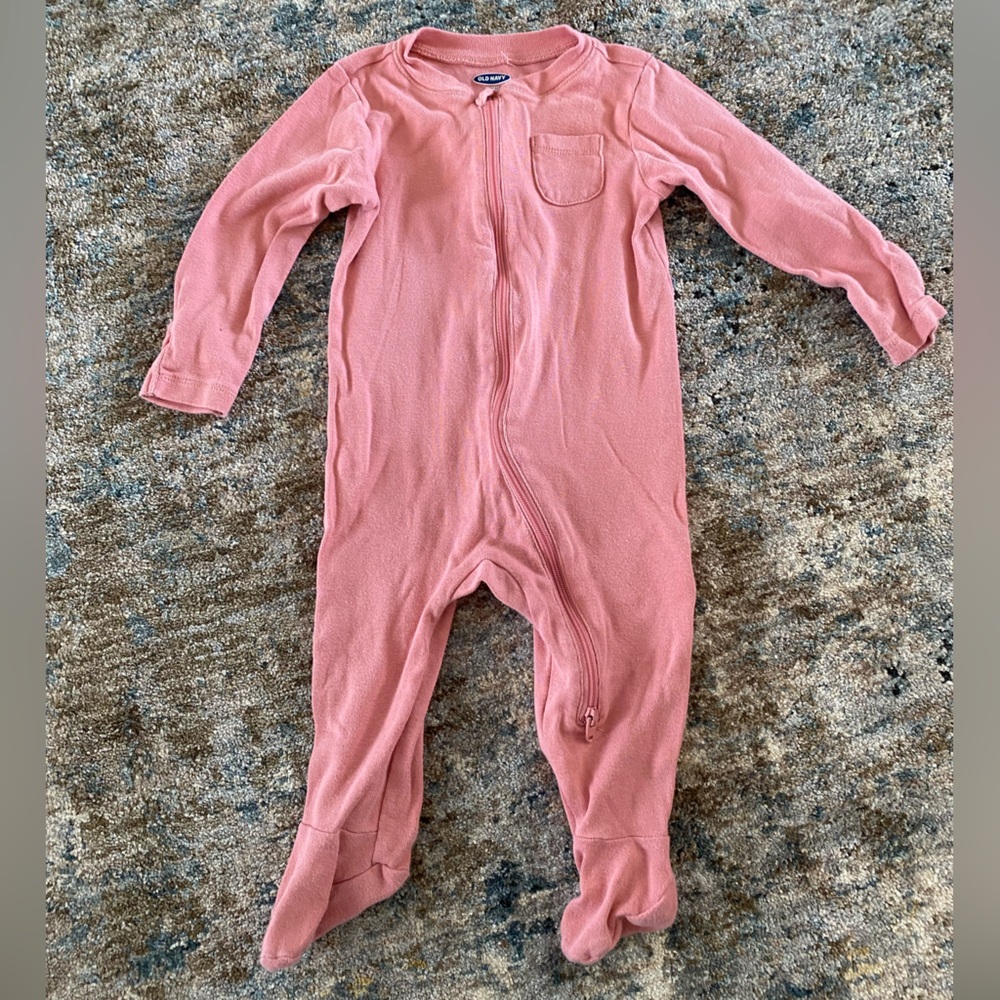 Old Navy Pink Kids One Piece Footie